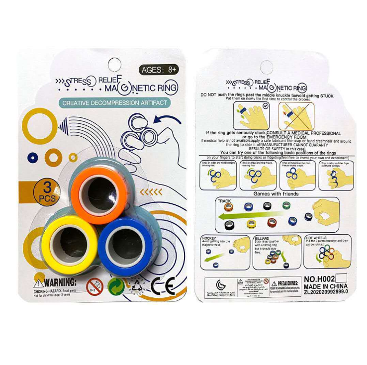 magnetic finger spinner rings